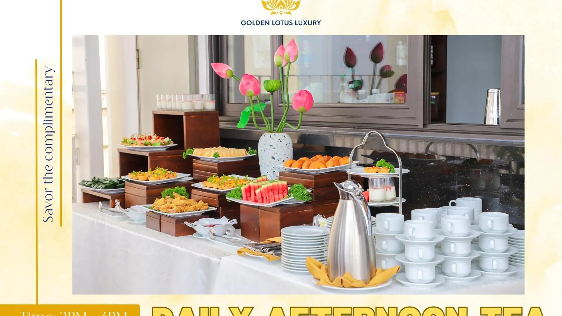 Golden Lotus Luxury Hotel Danang - Complimentary Daily Afternoon Tea 4*, Da Nang Vietnam